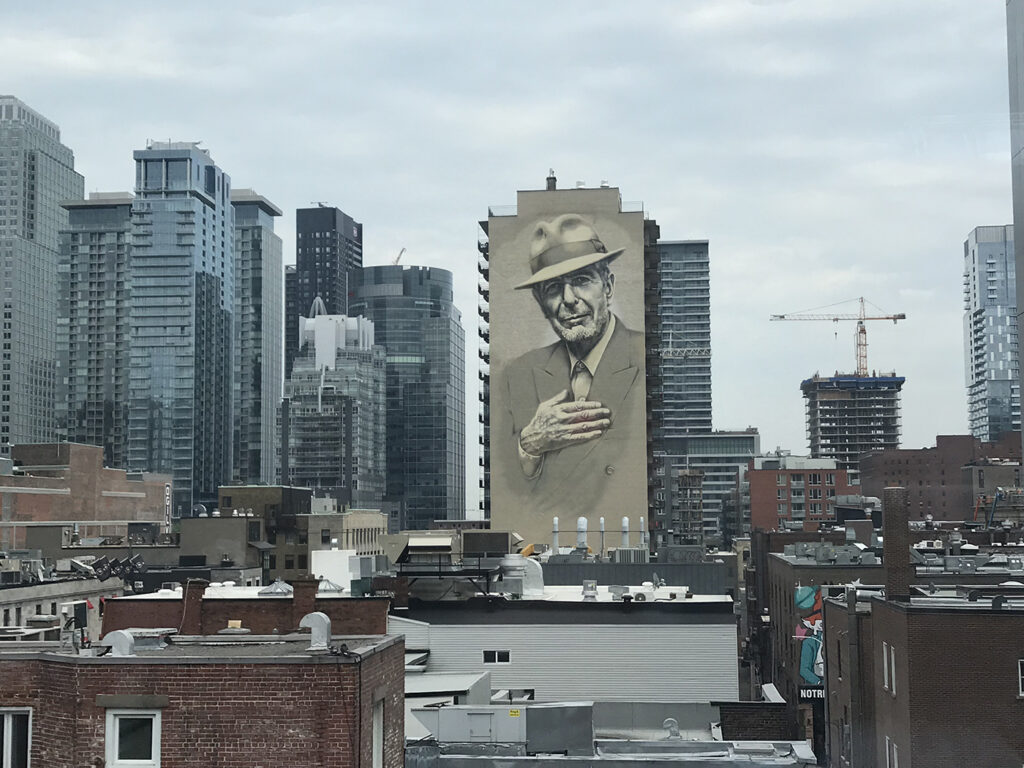 Leonard Cohen over Montreal